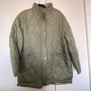 JCrew Olive Women's Puffer Jacket size XXL